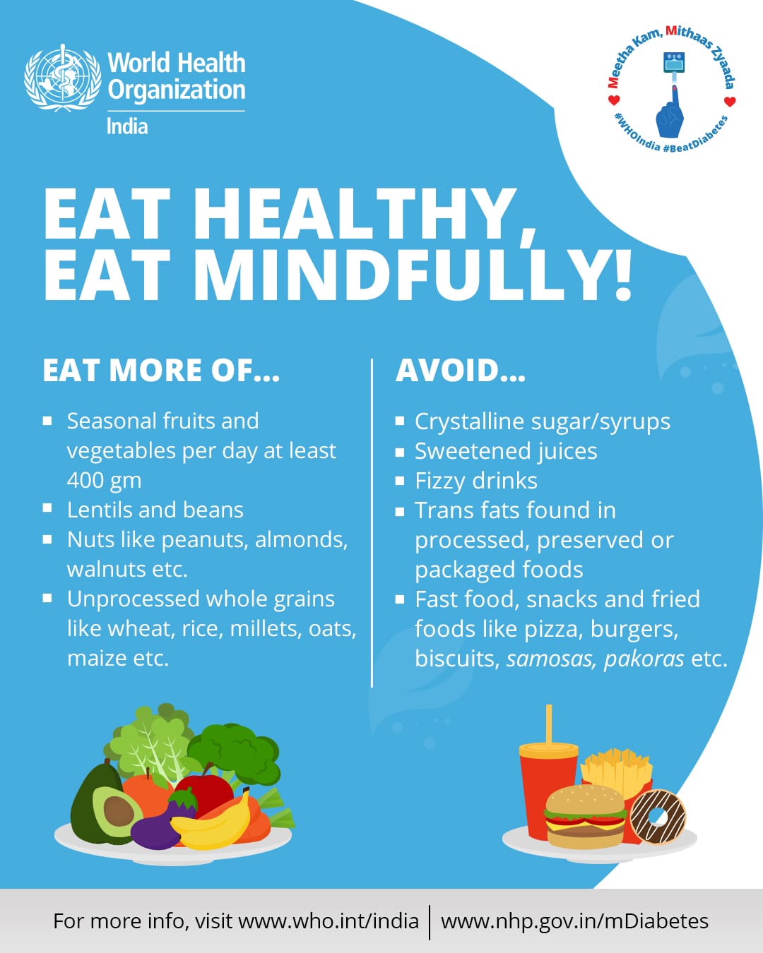 WHO advice on healthy eating